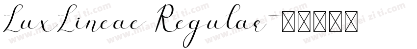 LuxLineae Regular字体转换
